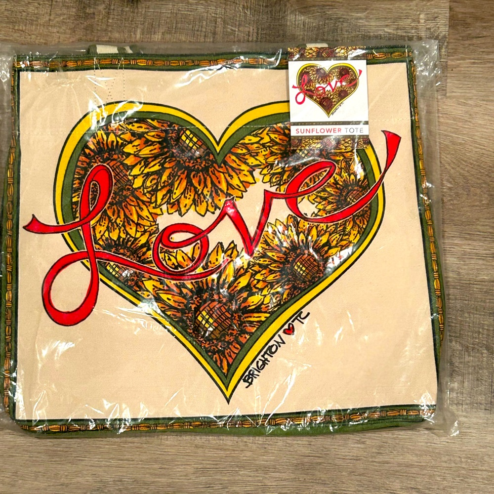 Brighton LoVe Perfect Sunflower Tote Bag “Something Wonderful is About to Happen - Picture 2 of 6